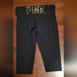 Victoria's Secret Cheetah Bling Foldover Capri